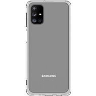 Samsung Polopriehľadný zadný kryt na Galaxy M31s priehľadný - Kryt na mobil