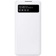 Samsung Galaxy A42 5G fehér S View okos flip tok - Mobiltelefon tok