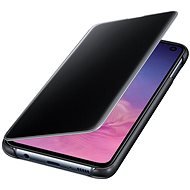 Samsung Galaxy S10e Clear View Cover, fekete - Mobiltelefon tok
