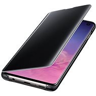 Samsung Galaxy S10 Clear View Cover, fekete - Mobiltelefon tok