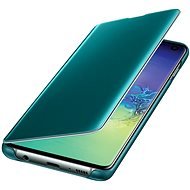 Samsung Galaxy S10 Clear View Cover zelený - Puzdro na mobil