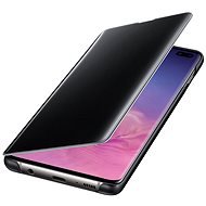 Samsung Galaxy S10+ Clear View Cover, fekete - Mobiltelefon tok