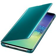 Samsung Galaxy S10+ Clear View Cover zelený - Puzdro na mobil