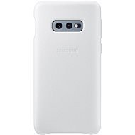 Samsung Galaxy S10e Leather Cover, fehér - Telefon tok