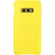 Samsung Galaxy S10e Leather Cover, sárga - Telefon tok