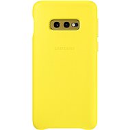 Samsung Galaxy S10e Leather Cover Yellow - Phone Cover