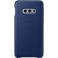 Samsung Galaxy S10e Leather Cover Navy Blue - Phone Cover