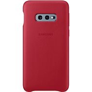Samsung Galaxy S10e Leather Cover Red - Phone Cover