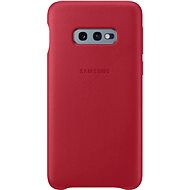Samsung Galaxy S10e Leather Cover Red - Phone Cover