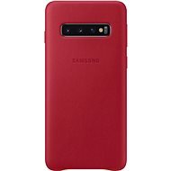 Samsung Galaxy S10 Leather Cover červené - Kryt na mobil