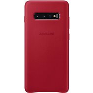 Samsung Galaxy S10+ Leather Cover červený - Kryt na mobil