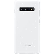 Samsung Galaxy S10+ LED Cover, fehér - Telefon tok
