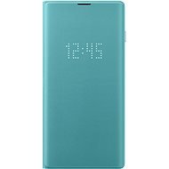 Samsung Galaxy S10 LED View Cover, zöld - Mobiltelefon tok