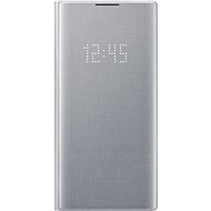 Samsung LED View flip tok Galaxy Note10+ készülékhez, ezüst - Mobiltelefon tok