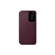 Samsung Galaxy S22 5G Flip Case Clear View Burgundy - Phone Case