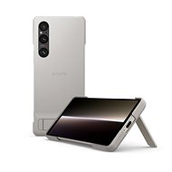 Sony Stand Cover Xperia 1 V 5G, Gray - Phone Case
