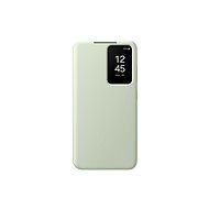 Samsung Galaxy S24 Smart View Light Green flip tok - Mobiltelefon tok