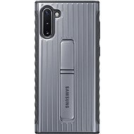 Samsung Tvrdený ochranný zadný kryt so stojanom na Galaxy Note10 strieborný - Kryt na mobil