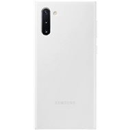 Samsung bőr hátlap tok Galaxy Note10 készülékhez, fehér - Telefon tok