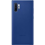 Samsung Galaxy Note10+ kék bőr tok - Telefon tok