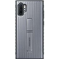 Samsung Tvrdený ochranný zadný kryt so stojanom na Galaxy Note10+ strieborný - Kryt na mobil