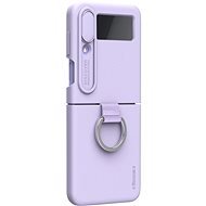 Nillkin CamShield Silky Silikonový Kryt pro Samsung Galaxy Z Flip 4 5G Misty Purple - Phone Cover
