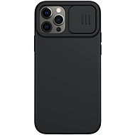 Nillkin CamShield Silky Magnetic Silicone Cover for Apple iPhone 12/12 Pro, Black - Phone Cover
