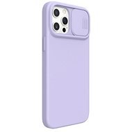Nillkin CamShield Silky Magnetic Silicone Cover for Apple iPhone 12/12 Pro, Purple - Phone Cover
