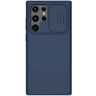 Nillkin CamShield Silky Silicone Cover for Samsung Galaxy S22 Ultra Blue - Phone Cover