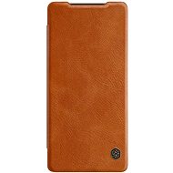 Nillkin Qin Leather Case for Samsung Galaxy Note 20, Brown - Phone Case