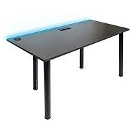 SYBERDESK 139 x 68 cm, LED, USB Port, black - Gaming Desk