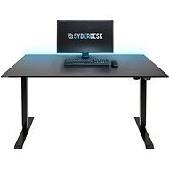 SYBERDESK Electric, adjustable height 71 - 121 cm, LED, black - Part 2 - Gaming Desk