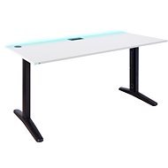 SYBERDESK ULTRA, 139 x 68 x 74 -75 cm, LED, Cable Organisation System, white - Part 2 - Gaming Desk