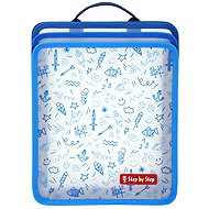 STEP BY STEP with 3 Compartments, Blue - School Bag Organiser