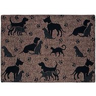 SCANquilt placemat MOTIV dogs and cats brown and black 32 x 48 cm - Placemat