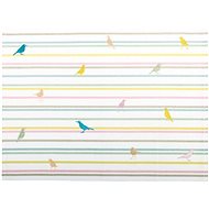 SCANquilt placemat MURI birds white and pastel 33 × 45 cm - Placemat