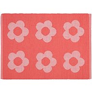 SCANquilt placemat RIB flowers coral 33 × 45 cm - Placemat