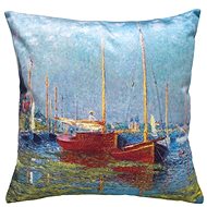 Scanquilt decorative pillowcase Art Velvet coin-yachts - Pillowcase