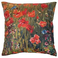Scanquilt decorative pillowcase Art Velvet poppies - Pillowcase