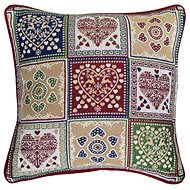 Scanquilt decorative pillowcase Heart patch motif - Pillowcase