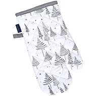 SCANquilt Gloves decor trees white and grey - Oven Mitt