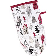 SCANquilt HAT DECORO polar houses white and red - Oven Mitt