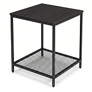 SCENA LIVING with grid shelf, black - Side Table