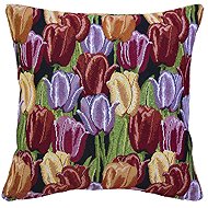 SCANquilt Decorative pillowcase MOTIV tulips colourful 40 × 40 cm - Pillowcase