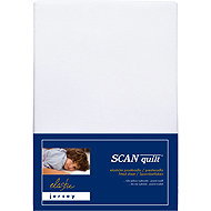 SCANquilt Jersey Elastic Lycra Baby Sheet White 70 × 140 cm - Cot sheet
