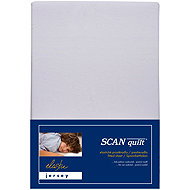 SCANquilt Jersey Elastic Lycra Baby Sheet Light Grey 70 × 140 cm - Cot sheet