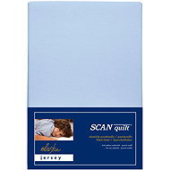 SCANquilt Jersey Elastic Lycra Baby Sheet Light Blue 70 × 140 cm - Cot sheet