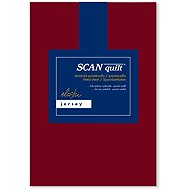 SCANquilt Sheet Jersey Elastic Lycra burgundy - Bedsheet