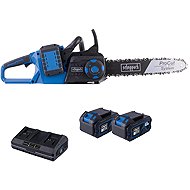 SCHEPPACH 2x20V IXES Cordless Chainsaw (2x 4Ah Batteries + 4.5A Dual Charger) BC-CS355DUO-X-SET XL - Chainsaw