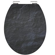 SCHÜTTE BLACK STONE MDF HG, Soft Close  - Toilet Seat